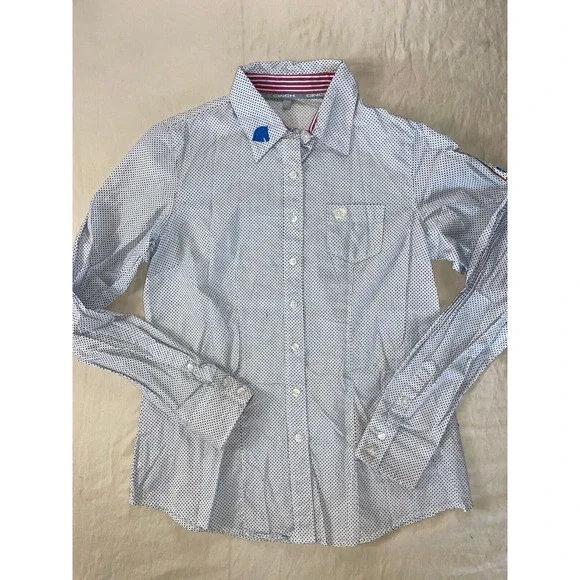 Cinch Long Sleeve Button Front Western Top, Blouse. Mary's Tack & Feed. L, GUC! - Picture 2 of 8